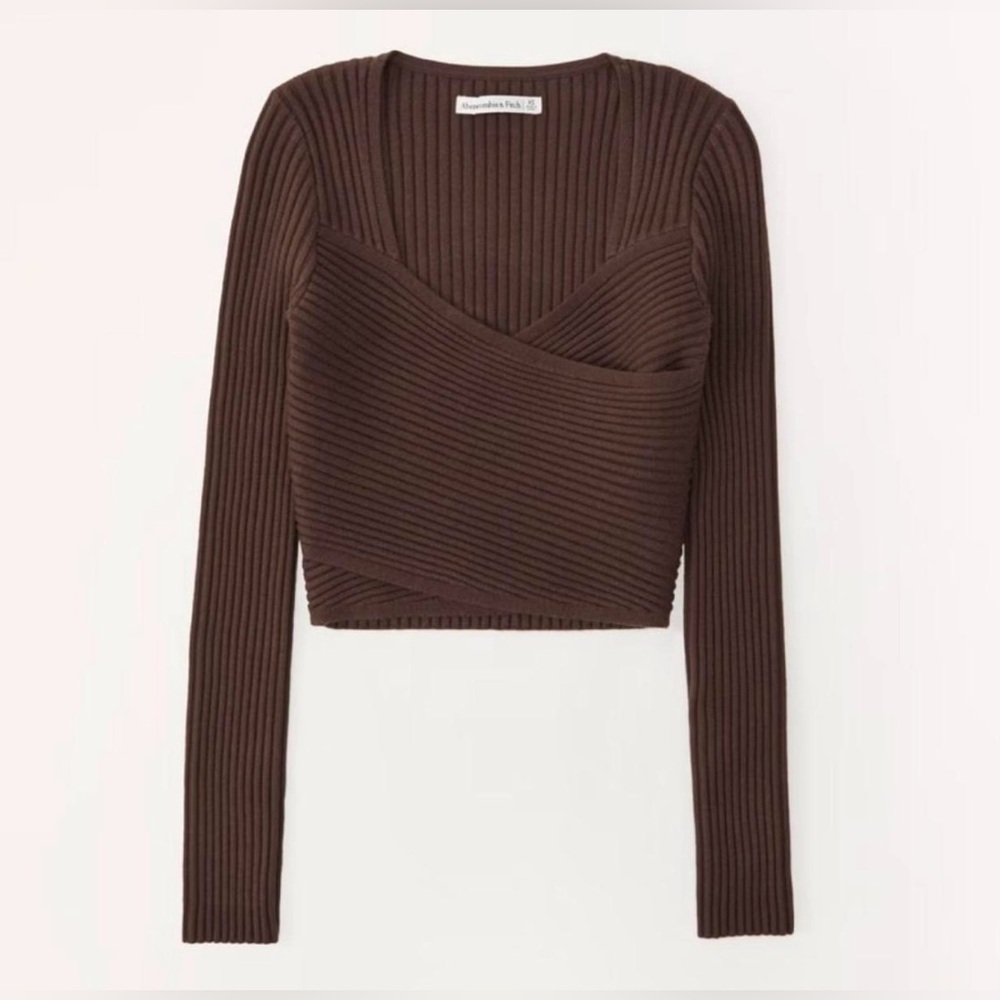 NWT Abercrombie & Fitch Chocolate Ribbed Top